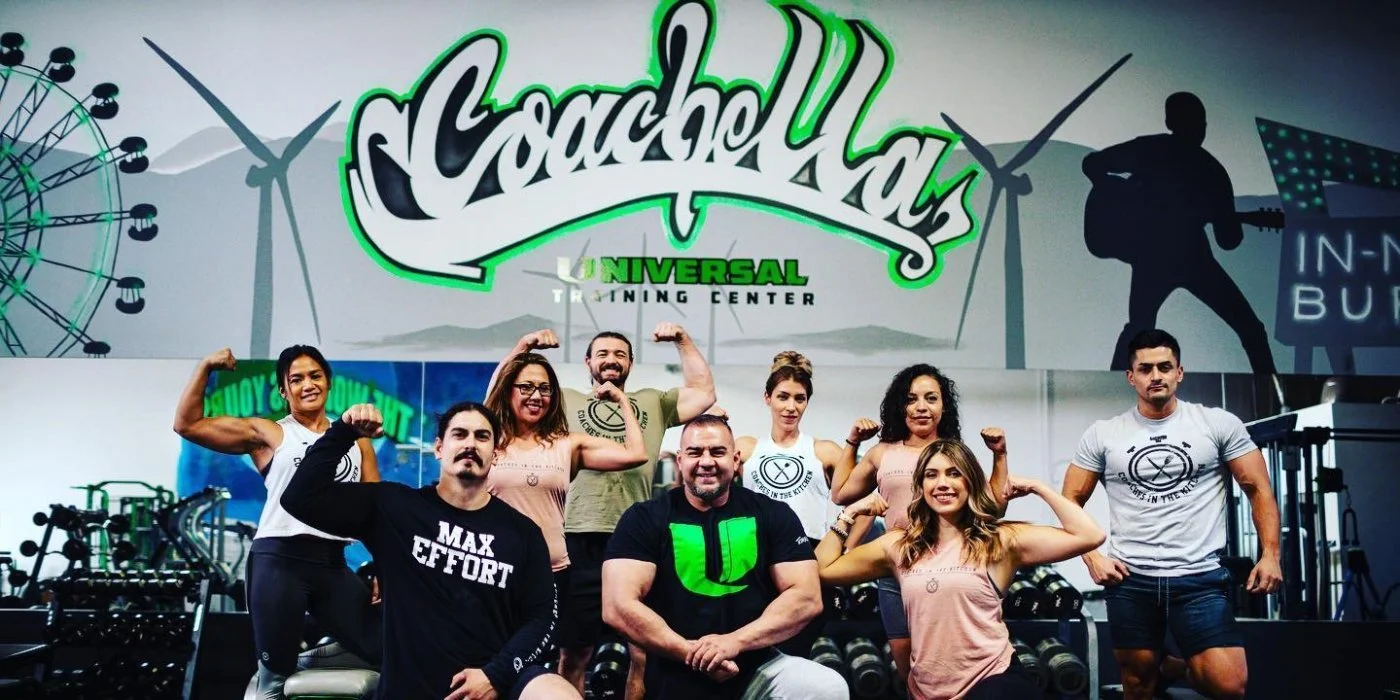 Universal Training Center gym branded wall mural by SoCal Murals, Southern California