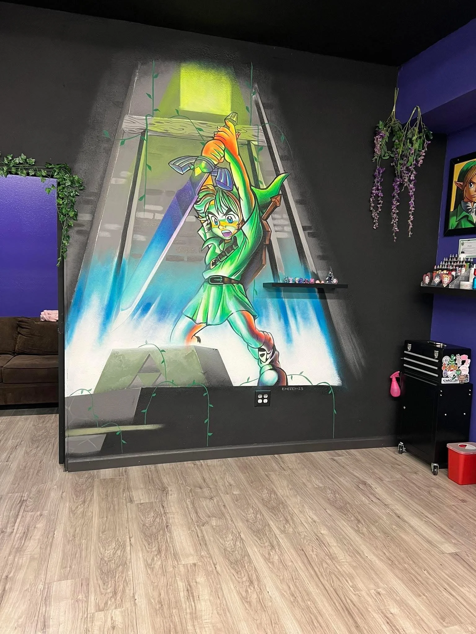 Custom hand-painted commercial mural for a business in Southern California by SoCal Murals