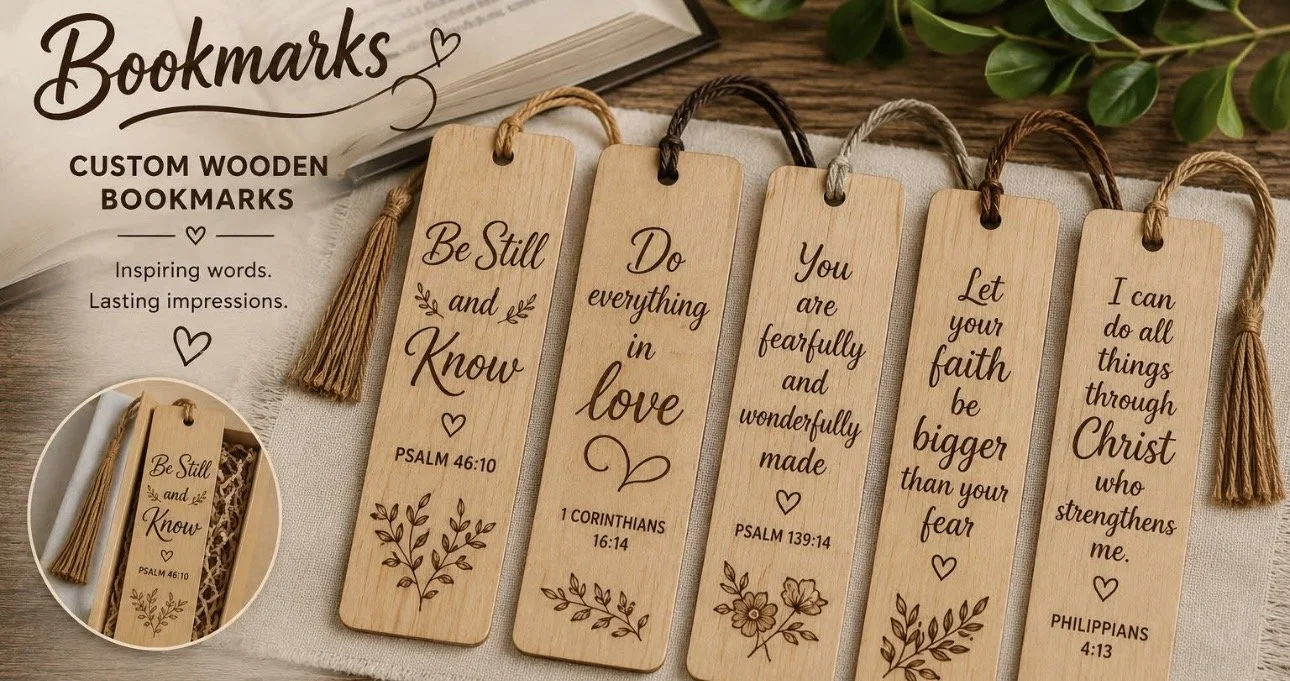 Inspirational Custom Wooden Bookmarks
