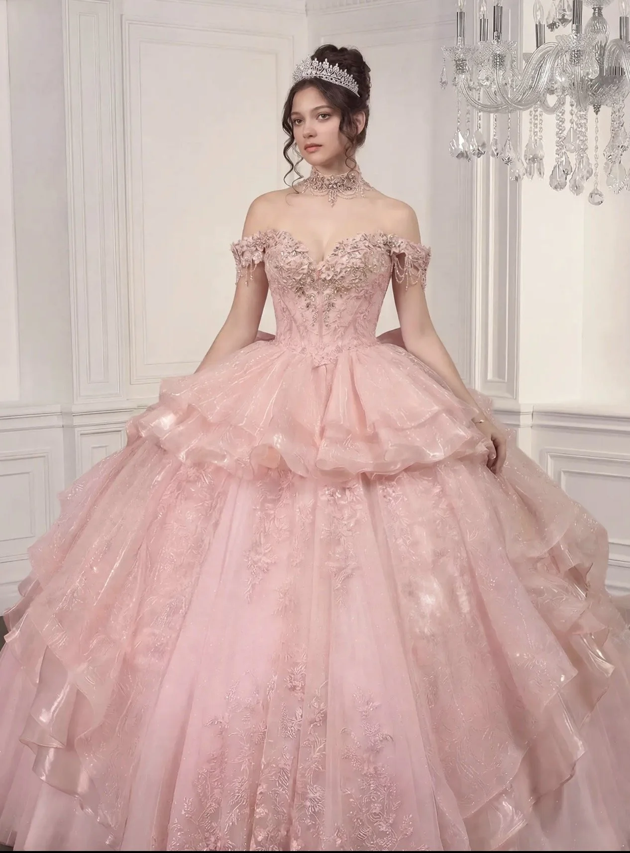 2 in 1 Quinceañera Ball Gown & Mini Dress
Style: GV15742
LT Blue
Size: XS-3XL