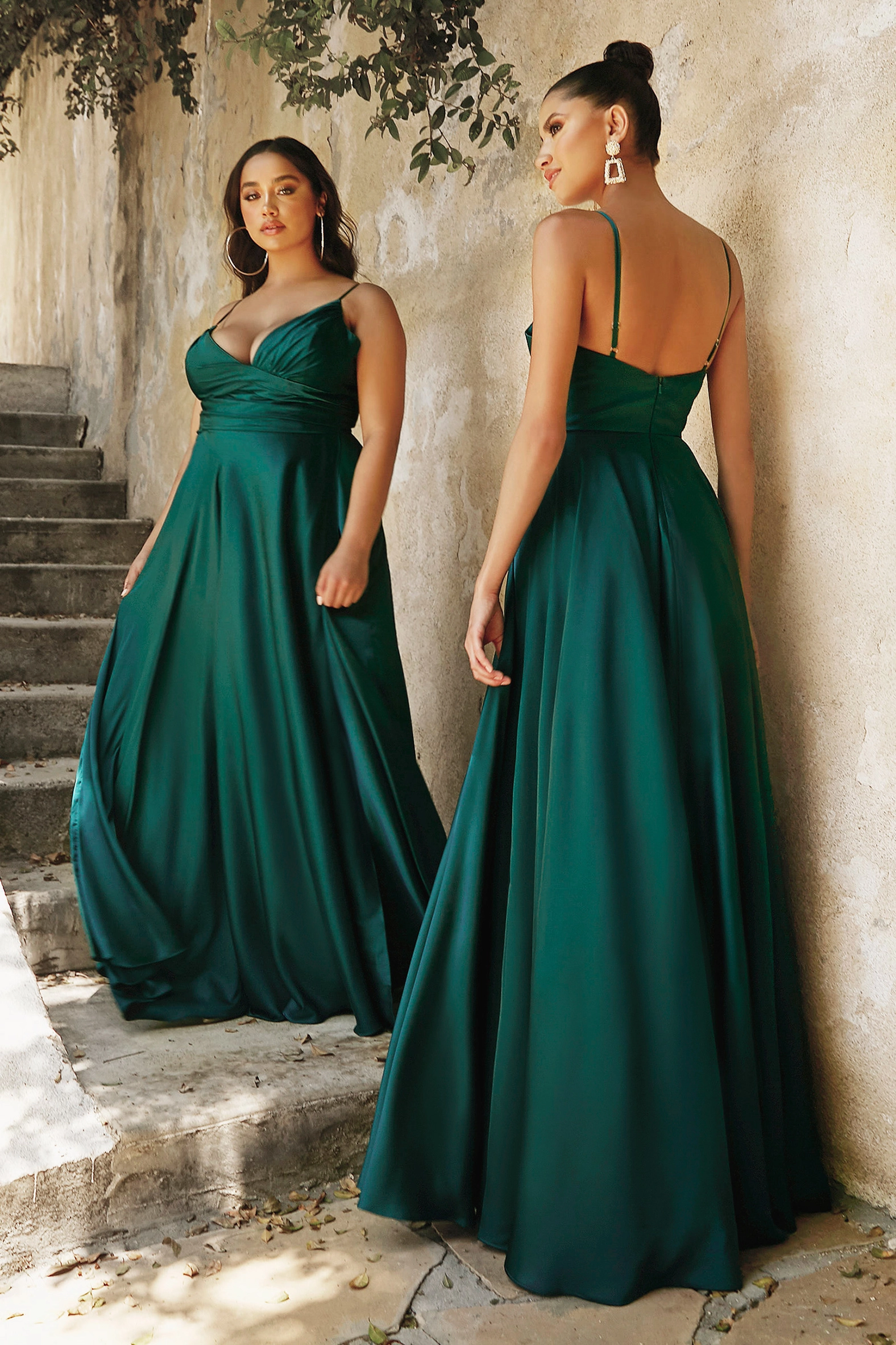 Elegant Satin Evening Gown