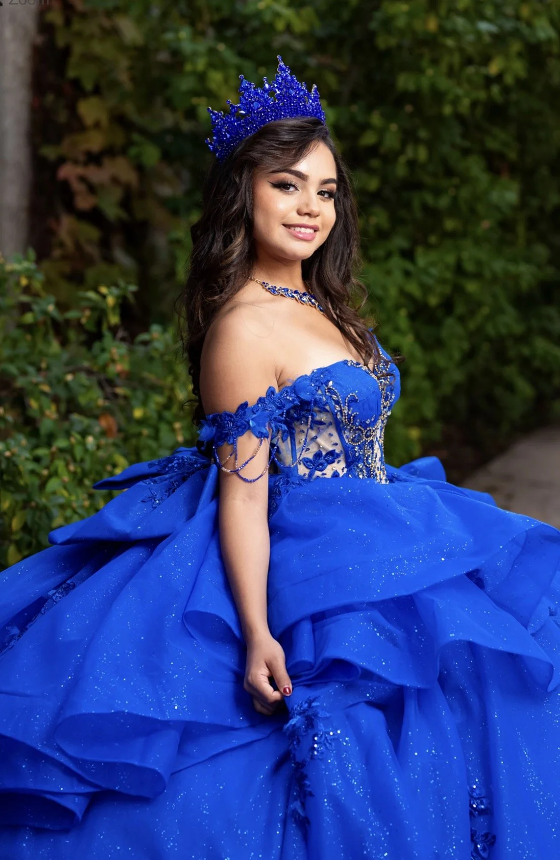 Glamour Princess Ball Gown 
Style: GVC3132
Royal Blue
Size: XS - 2XL
