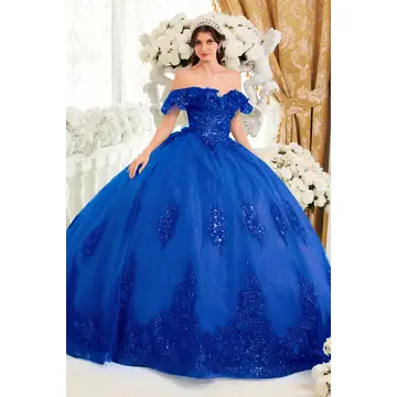 Floral Off the Shoulder Quince Dress
Style: GV15701
Size: XS - 3XL
Royal Blue