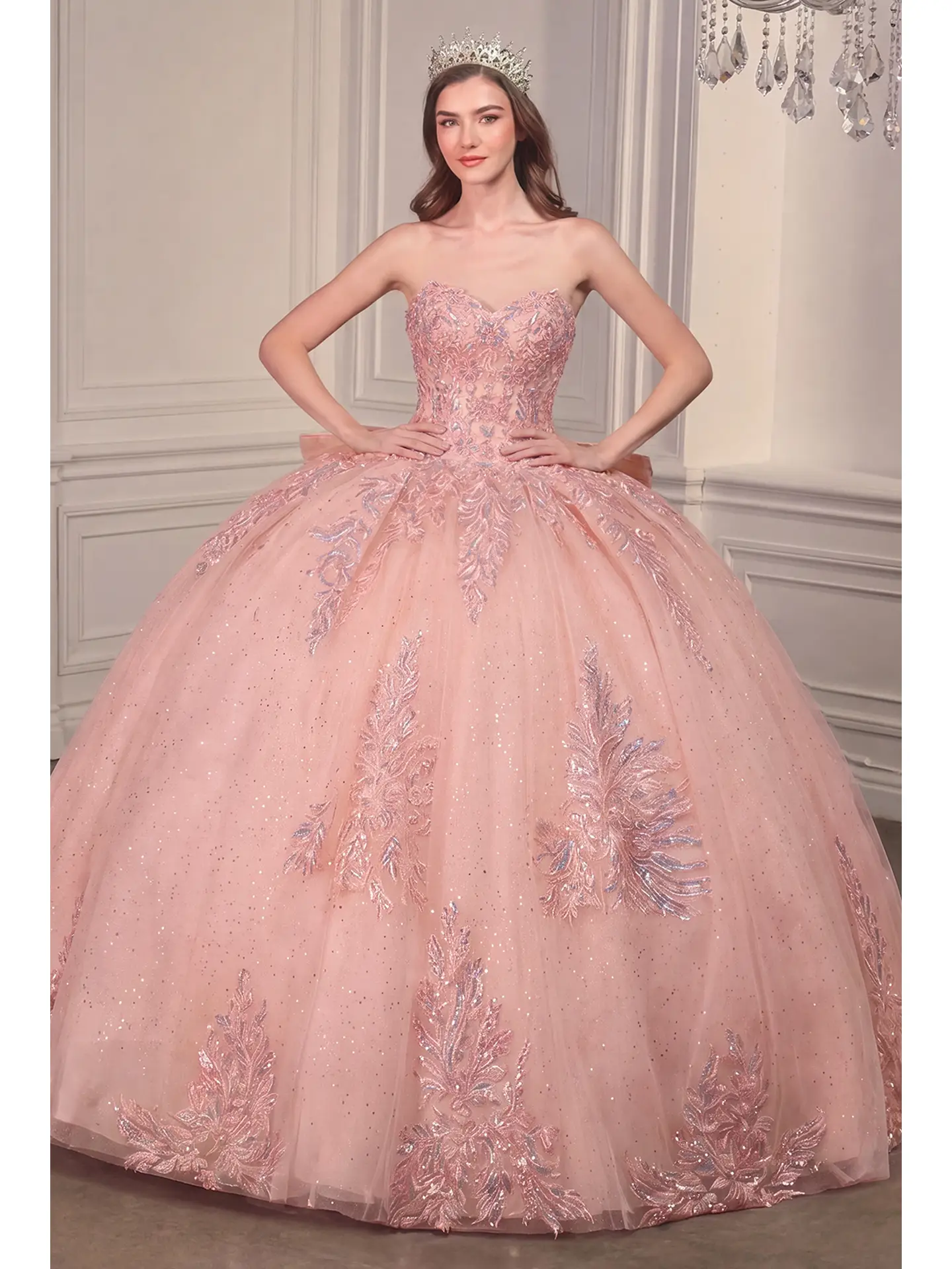 Strapless Layered Ball Gown with Bow Detail
STYLE: GV15715
Pink
Size: XS - 3XL