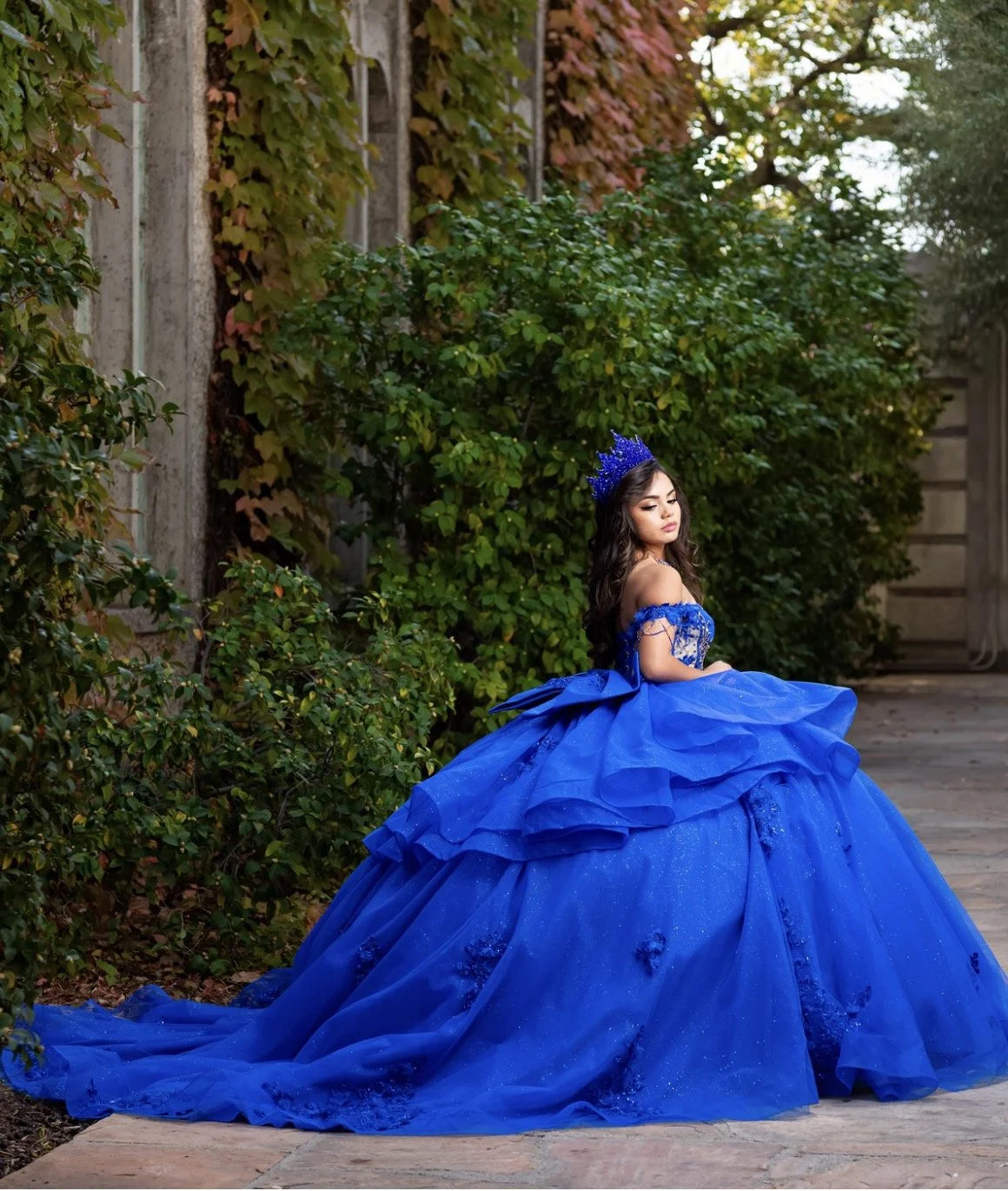 Glamour Princess Ball Gown 
Style: GVC3132
Royal Blue
Size: XS - 2XL
