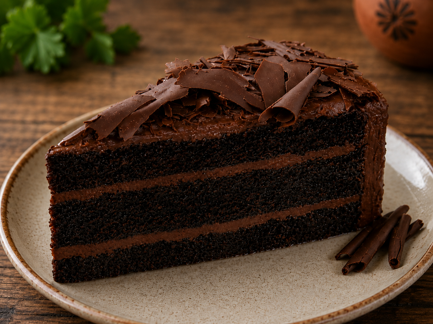 Chocolate Cake Slice