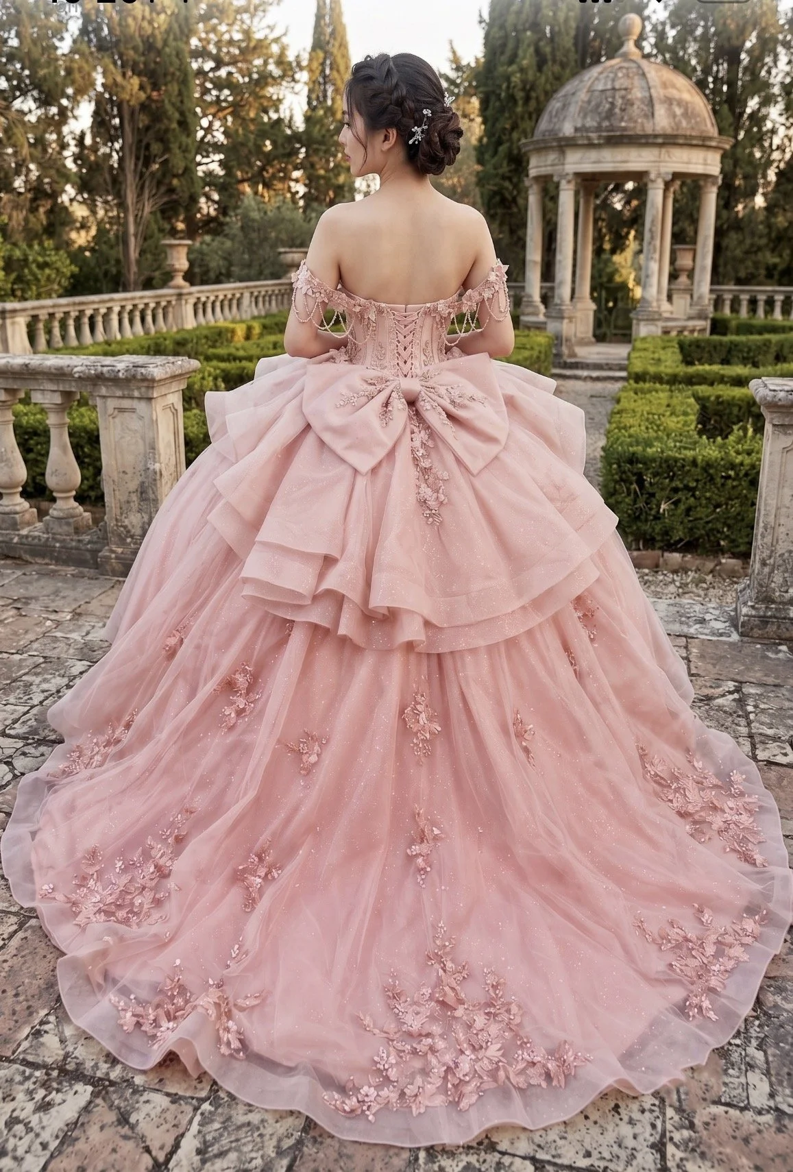Glamour Princess Ball Gown 
Style: GVC3132
Blush
Size: XS - 2XL