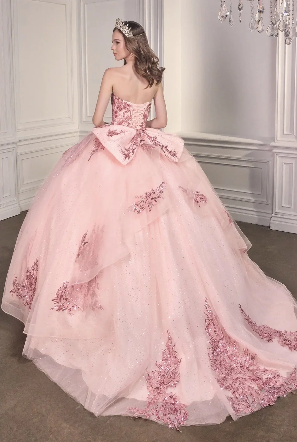 Strapless Layered Ball Gown with Bow Detail
STYLE: GV15715
Size: XS - 3XL