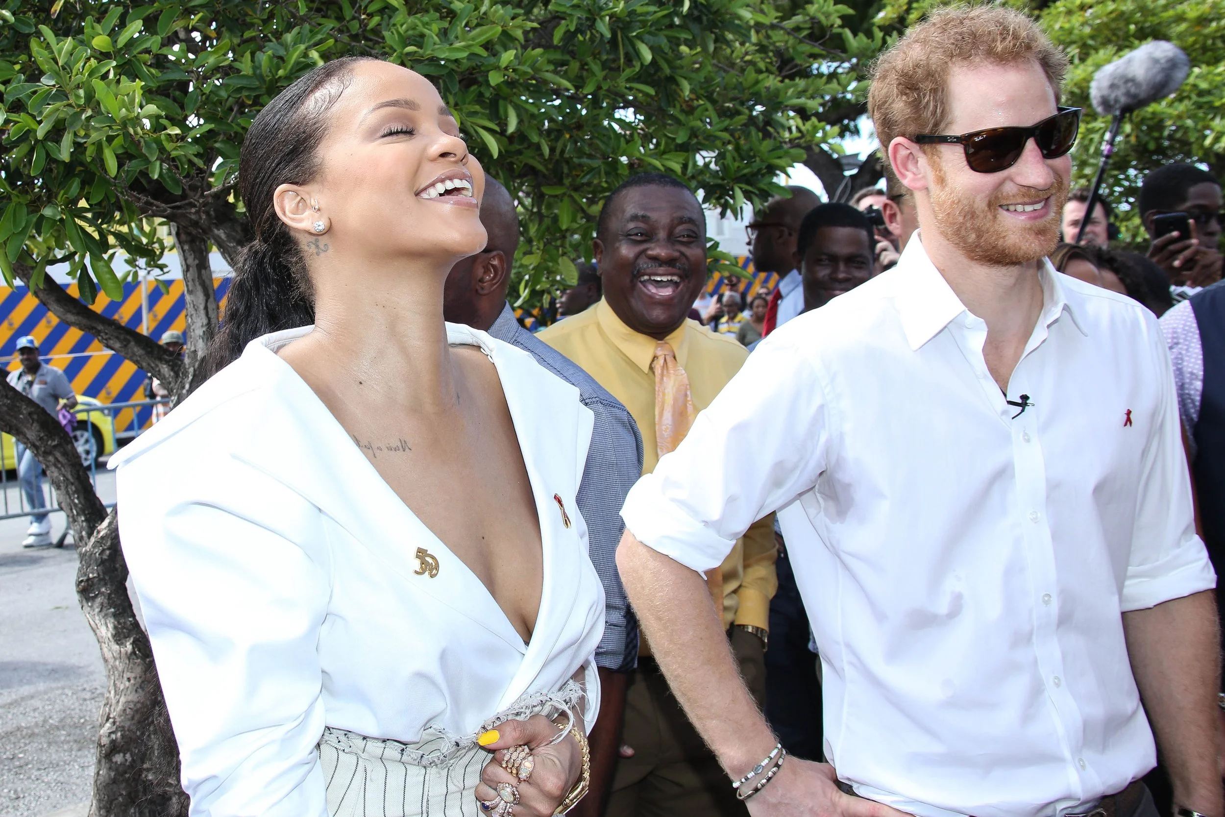 Prince Harry, Rihanna world aids day Bridgetown Barbados 1.12.2016