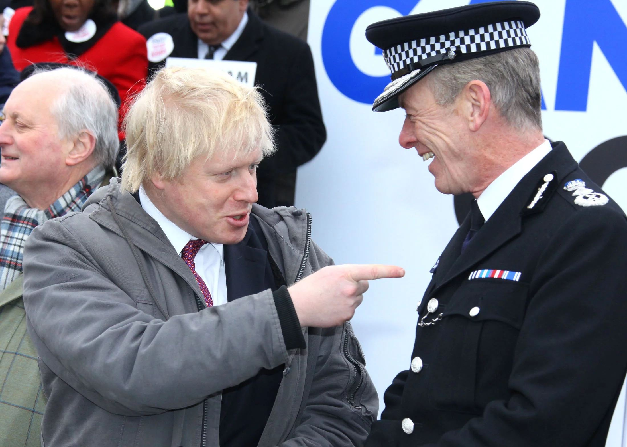 Boris Johnson Mayor of London and the Met Chief Constable Bernard Hogan-Howe London