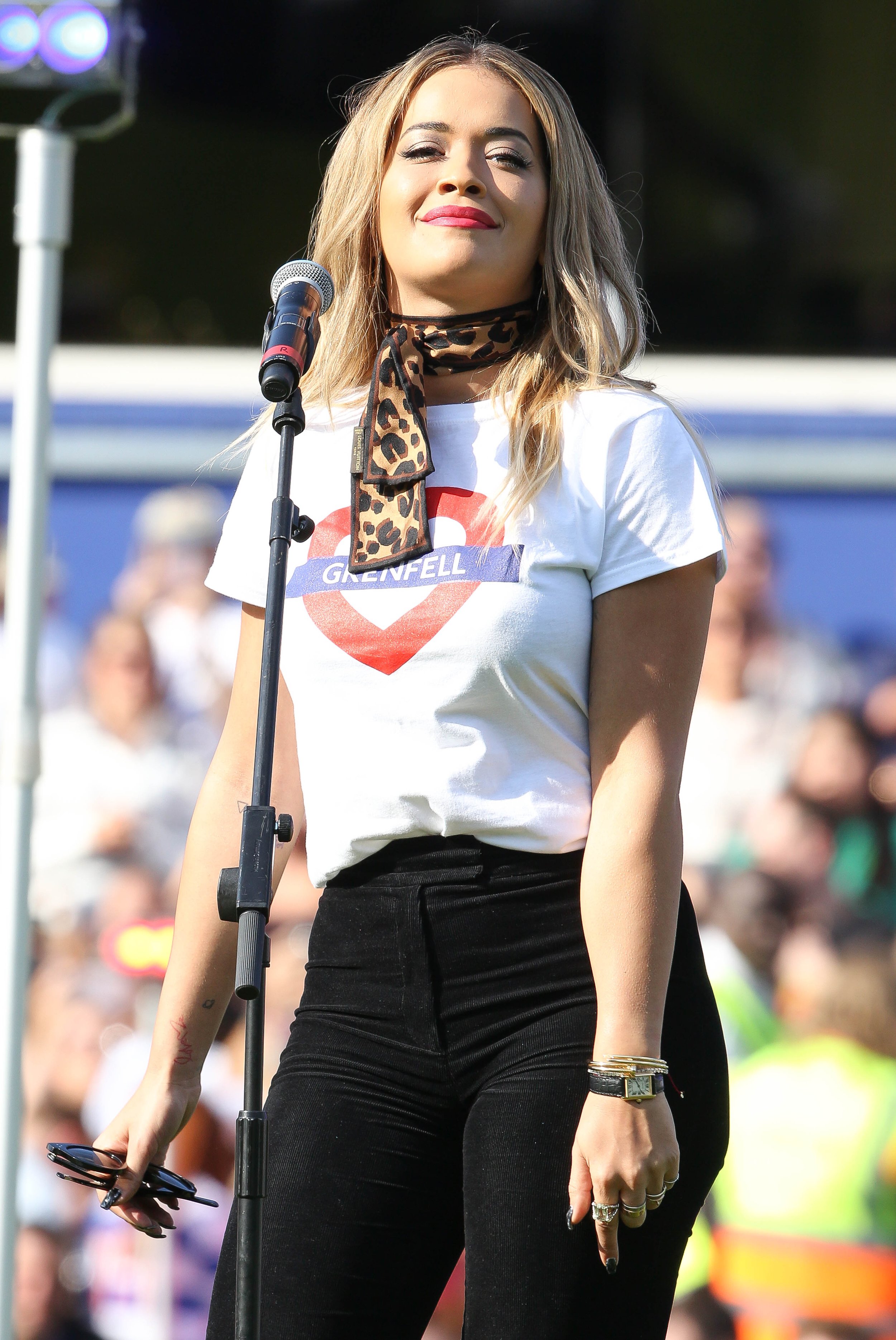 Rita Ora "Game for Grenfell" London