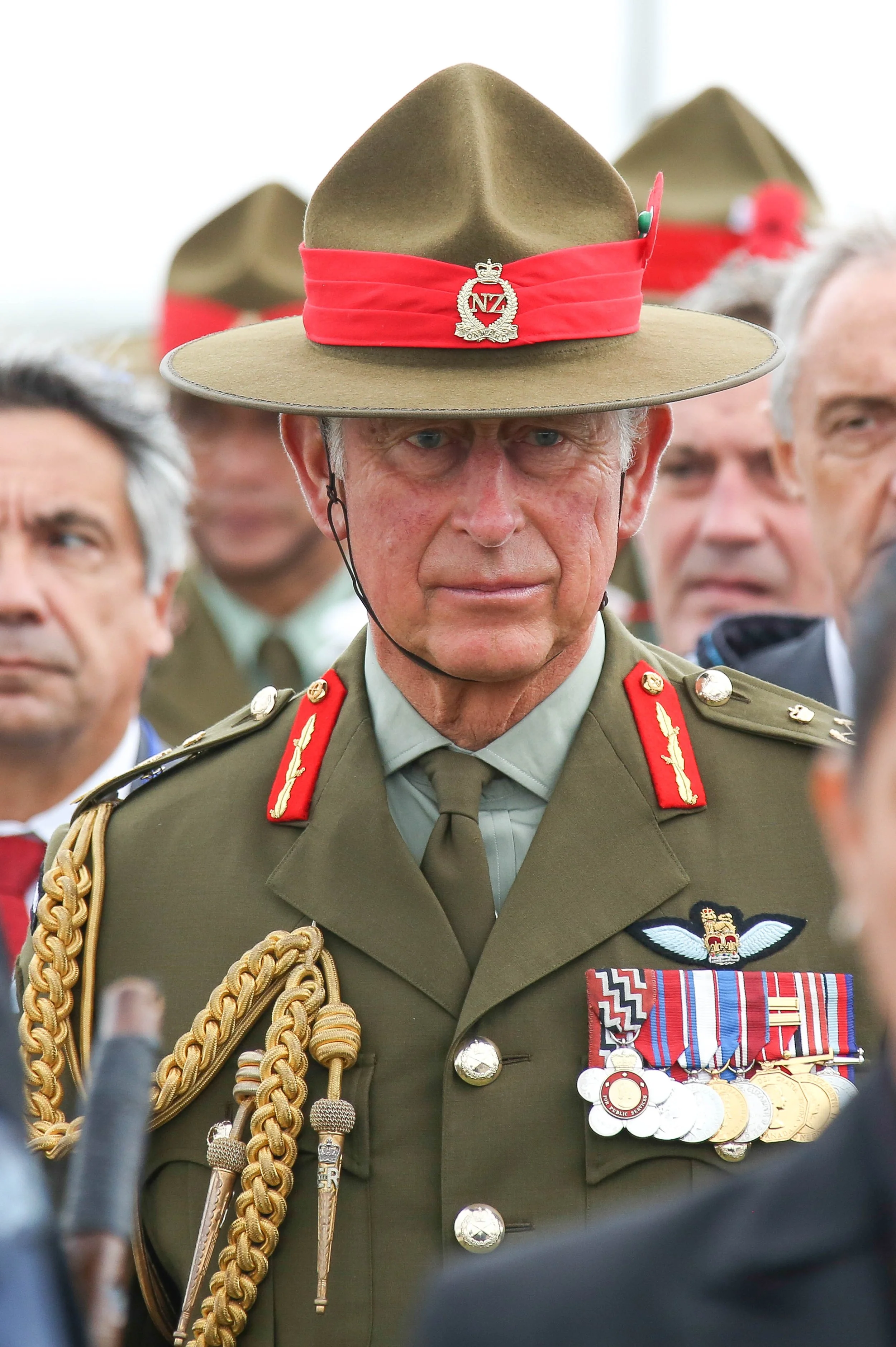 King Charles New Zealand military uniform Somme France