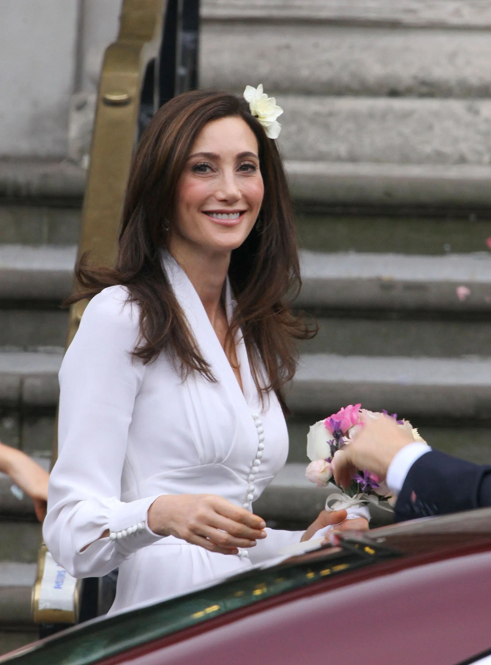 Nancy Shevell at her wedding to Sir Paul Mcartney Old Marylebone Town Hall London. October 9 2011
