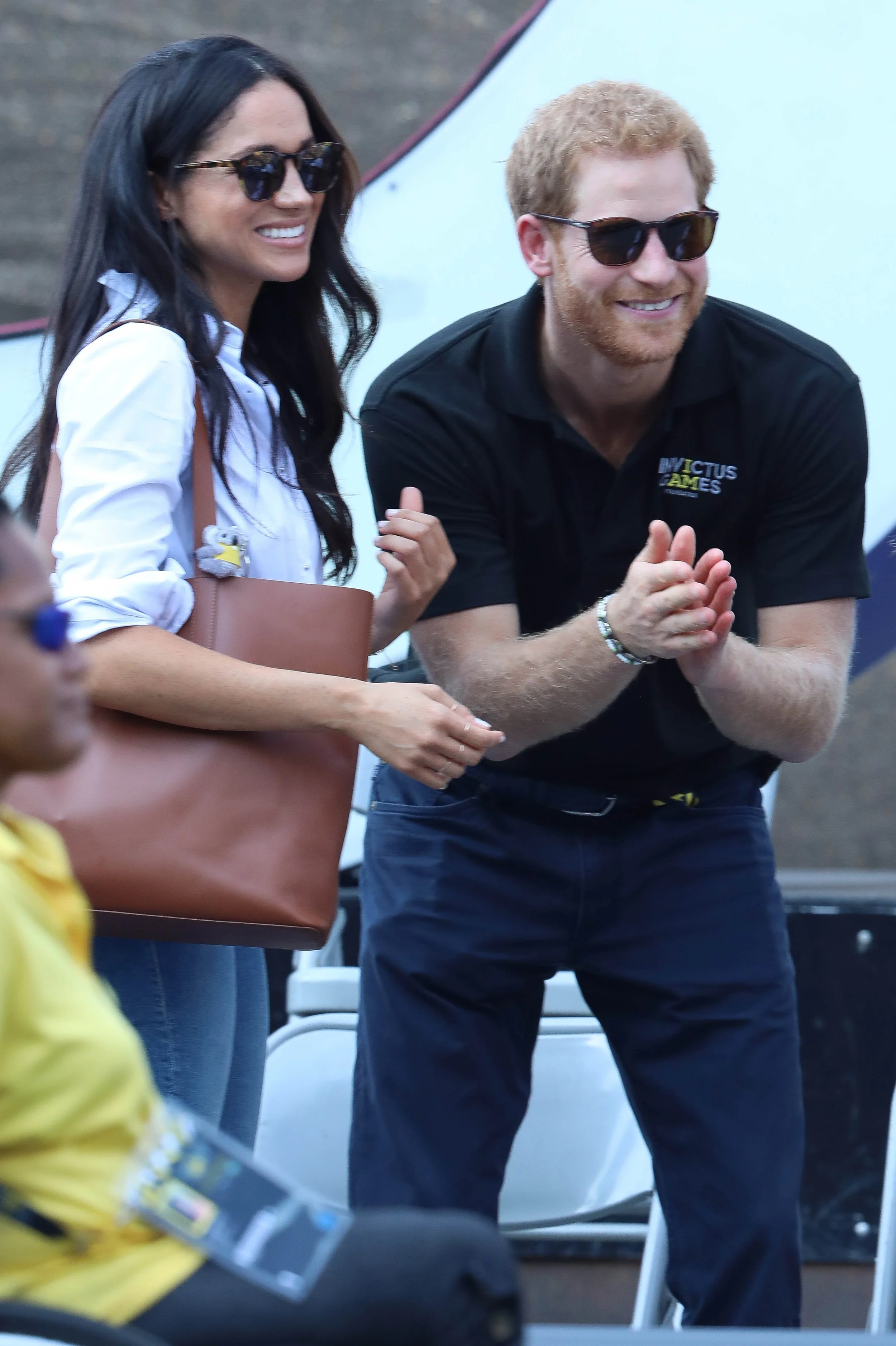Prince Harry and Meghan Markle at their first public engagement Invictus Games Toronto Canada