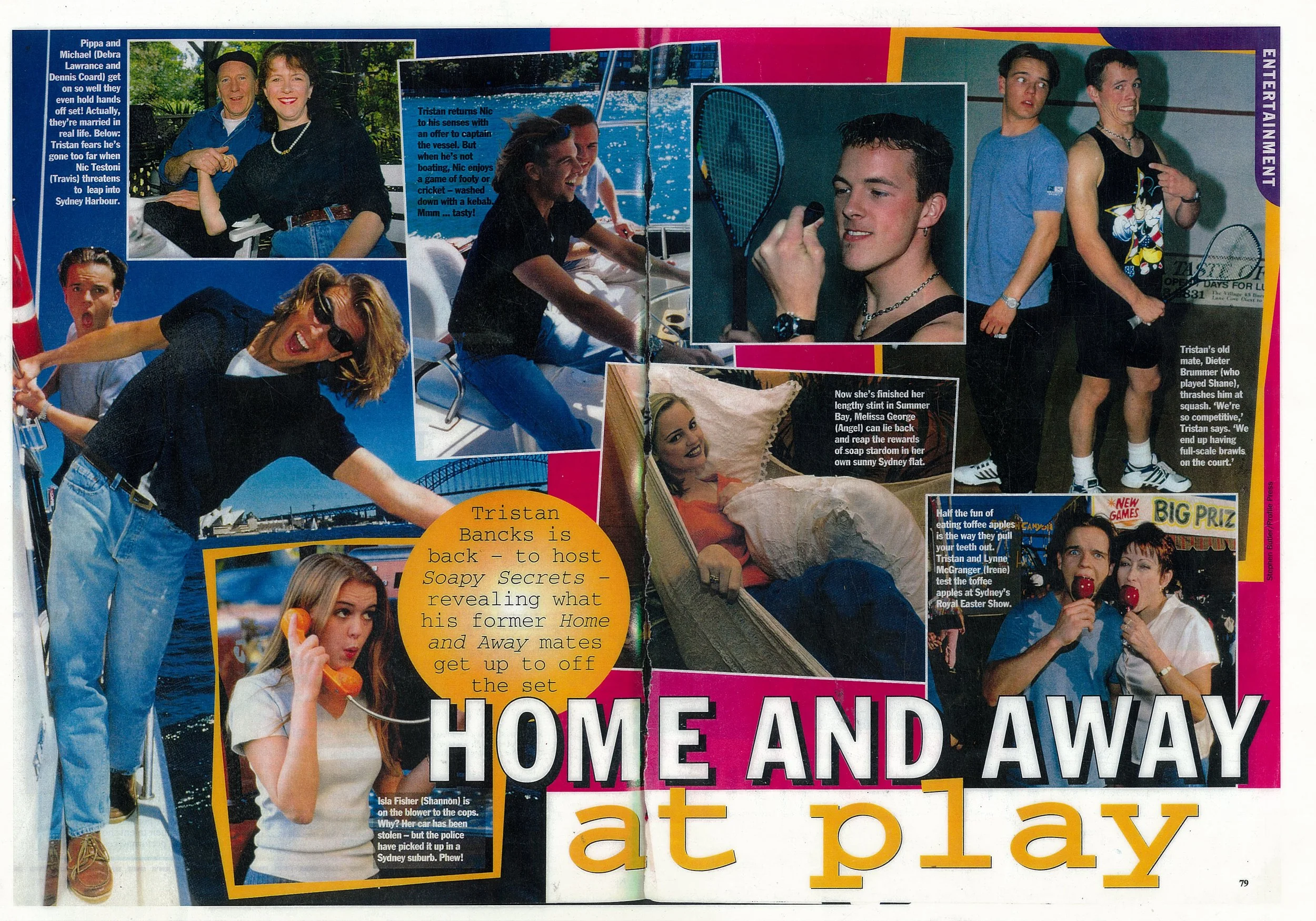 Home and Away collage pictures by Stephen Butler Sydney 1996