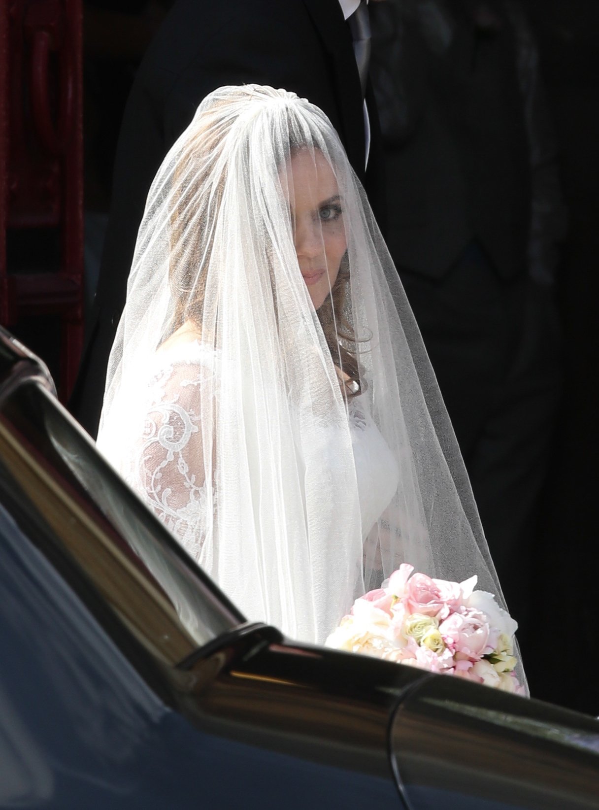 Gerri Halliwell at her wedding