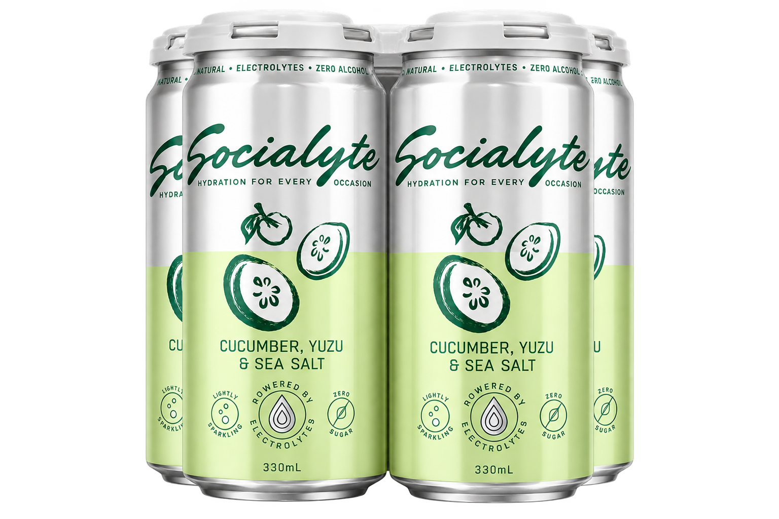 Cucumber, Yuzu & Sea Salt — 4 Pack