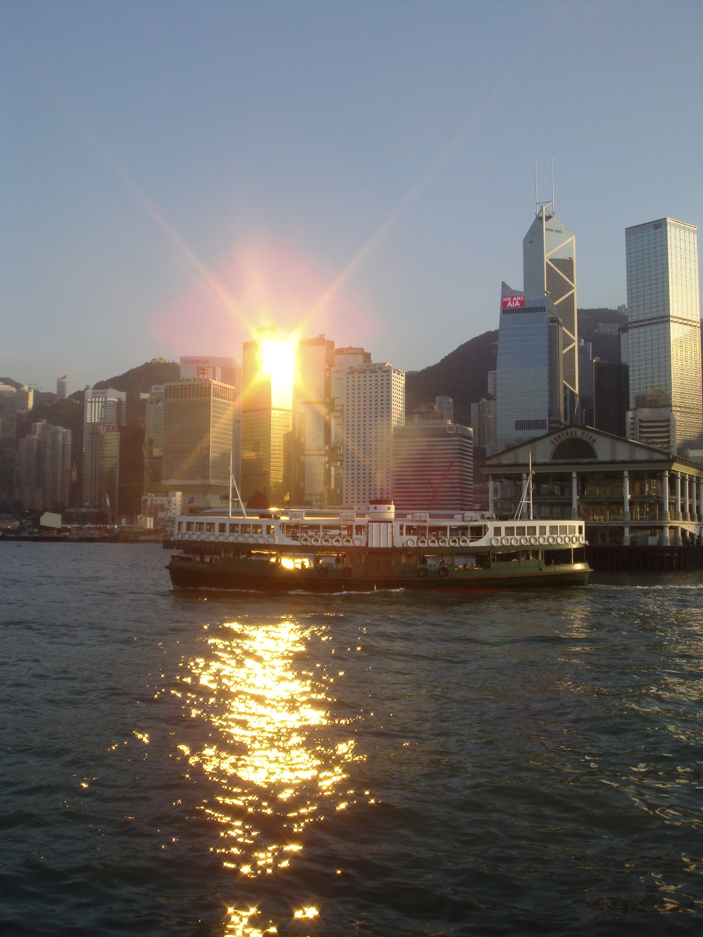 Afternoon Sun from The Star Ferry.JPG