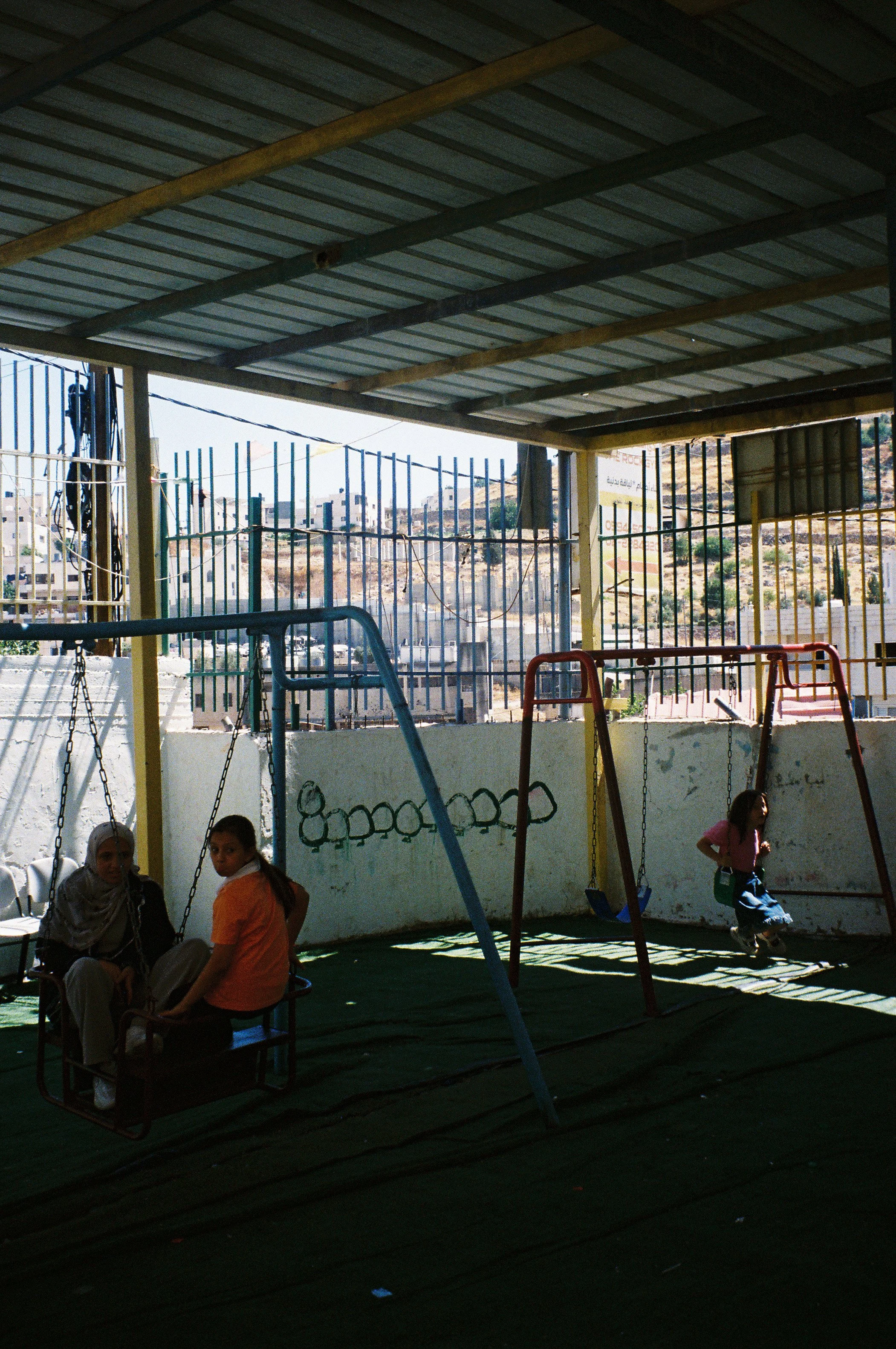 Playground in Al-Fawwar Refugee Camp