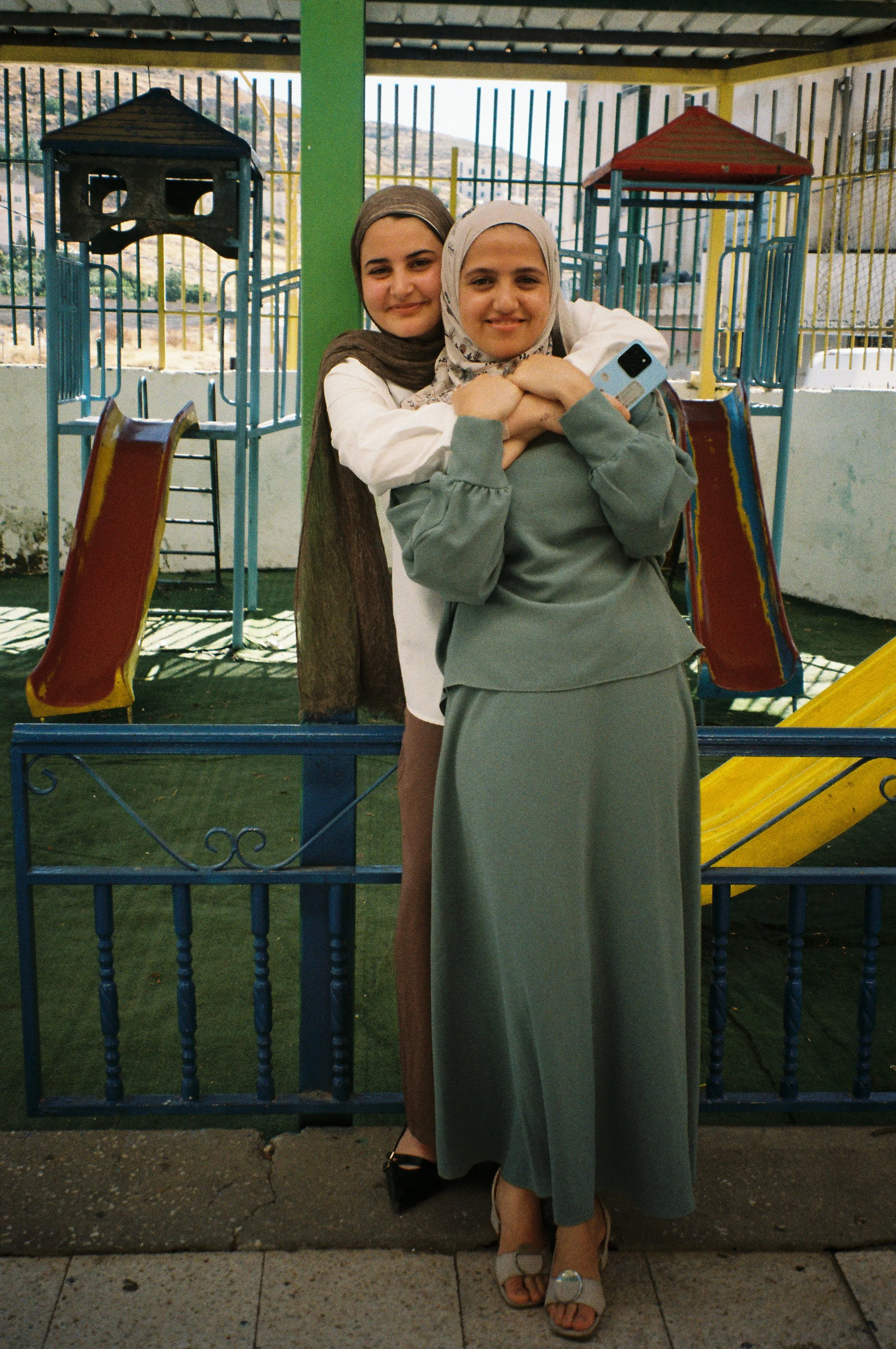 Students at Al-Fawwar Refugee Camp