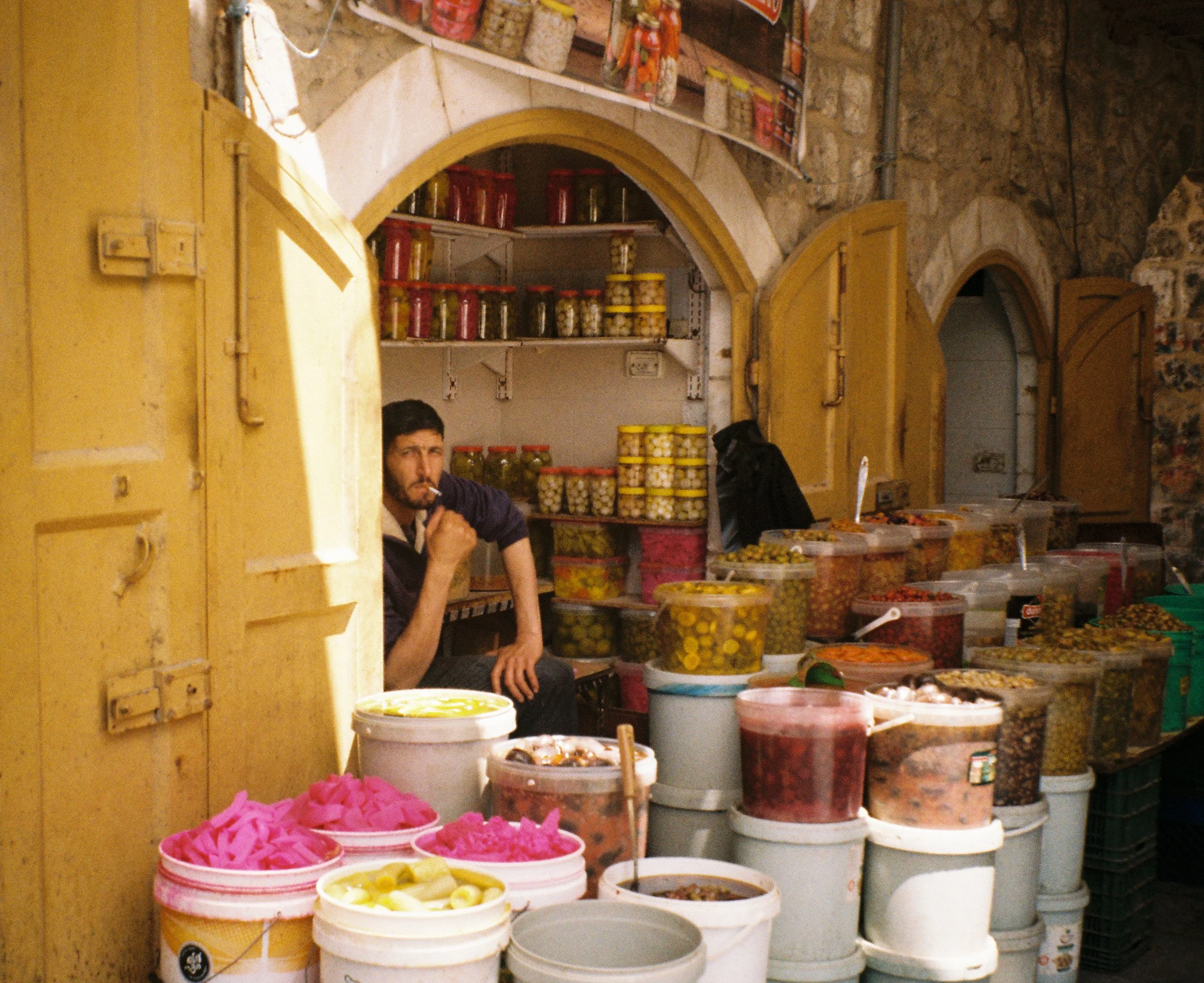 Pickle Vendor in Old City Hebron