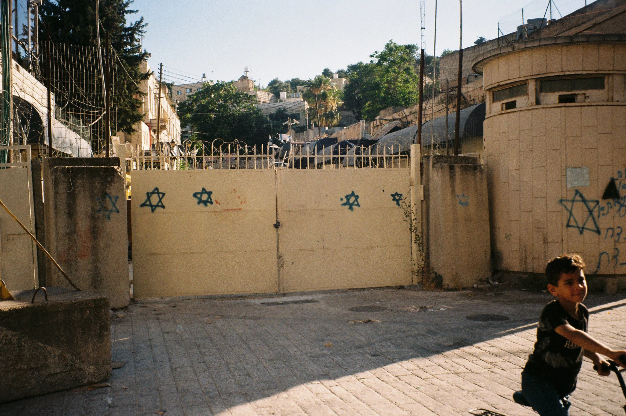 Gates Around Israeli Settlement in Hebron