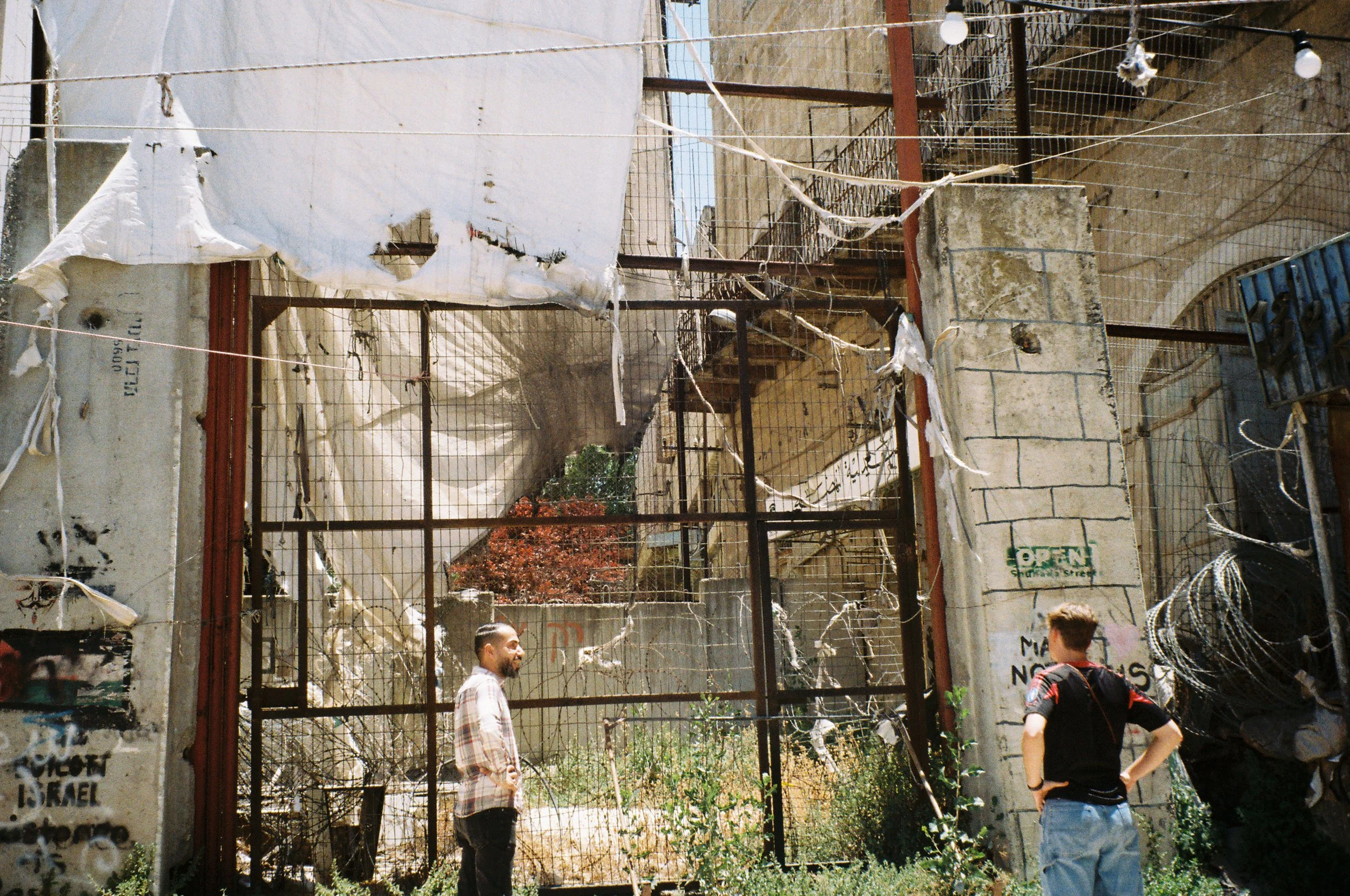 Gate Around Israeli Settlement in Old City Hebron