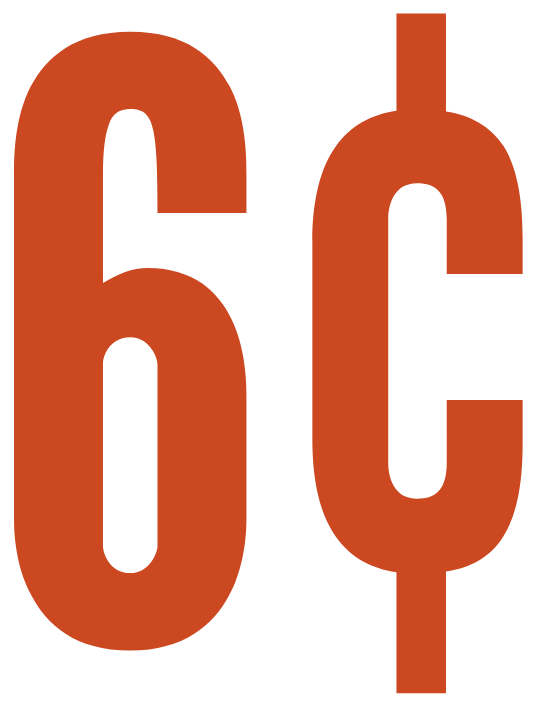 six cents