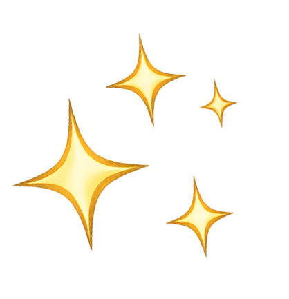 Golden sparkling stars on a black background.