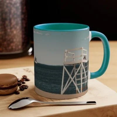 Ocean Beach Ferry Mug – New London, Connecticut Scenic Coffee Cup