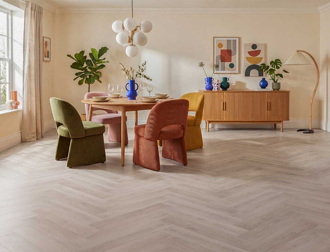 Winter Glow Herringbone LVT £10.27/m2