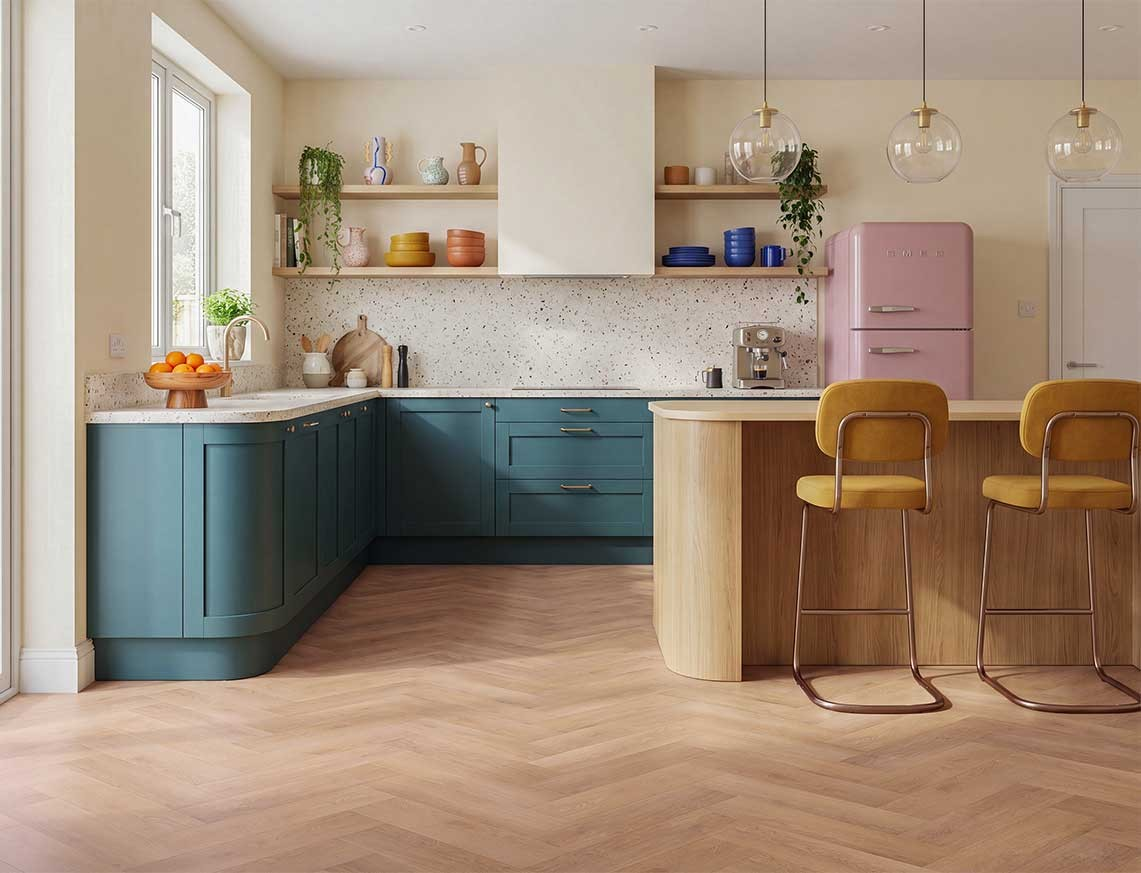 Cosy Corner Herringbone LVT £9.69/m2