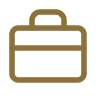 A brown briefcase with handle