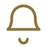 Icon of a bell with a small sound wave underneath.