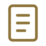 An icon of a document or list with three horizontal lines.
