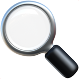 L'image montre une loupe avec un fond blanc.