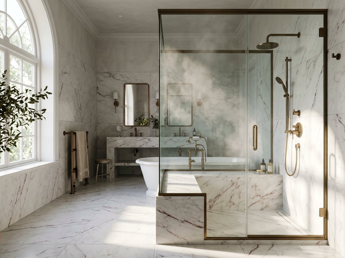 Picasso Design luxury bathroom and steam room