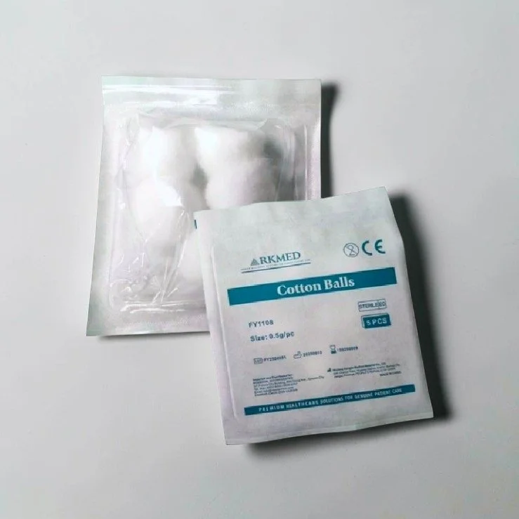 ARKMED® STERILE COTTON BALLS (PACK OF 5's)