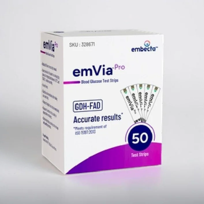 EMVIA® PRO BLOOD GLUCOSE TEST STRIPS