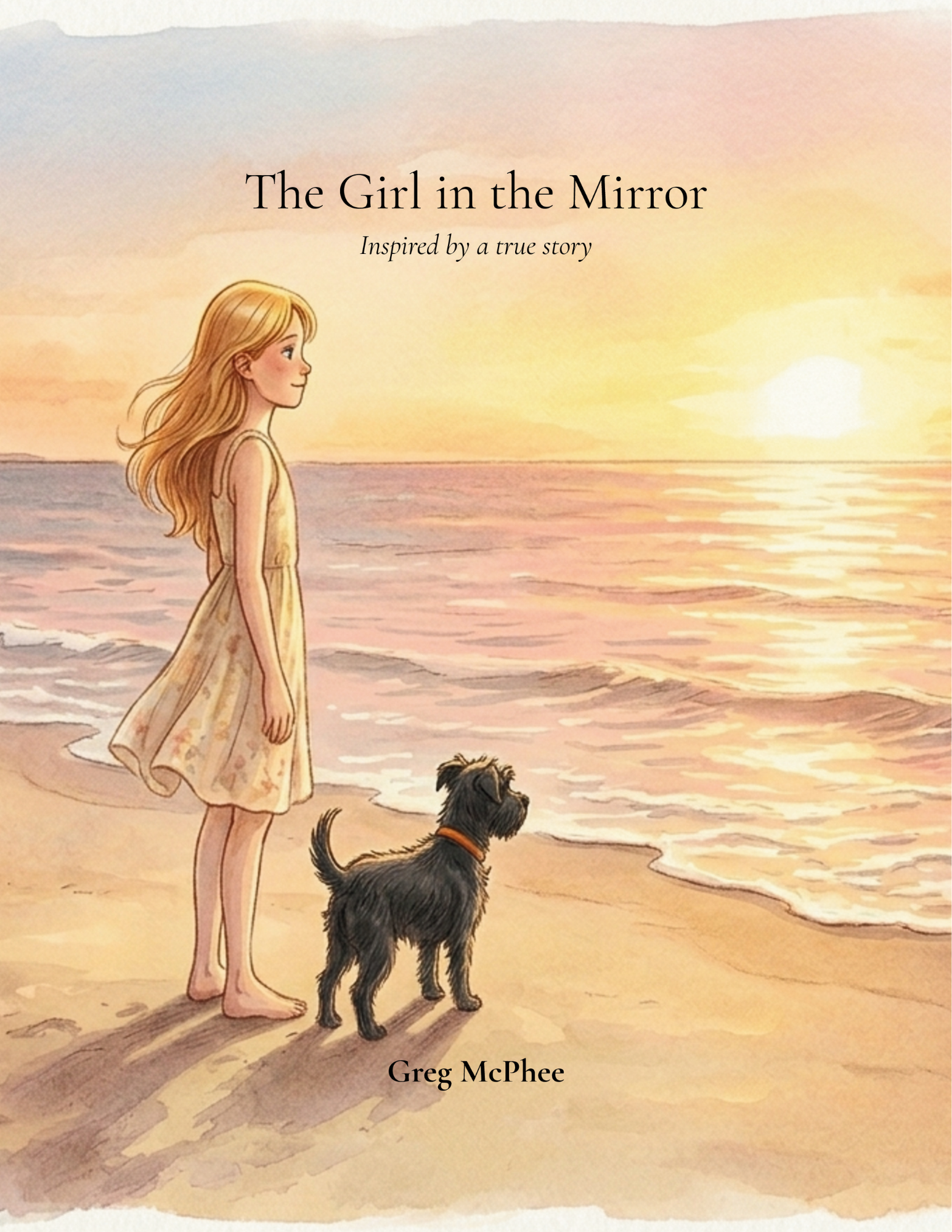Cover of The Girl in the Mirror by Rising Cub Books, a children's picture book about courage, kindness and belonging.