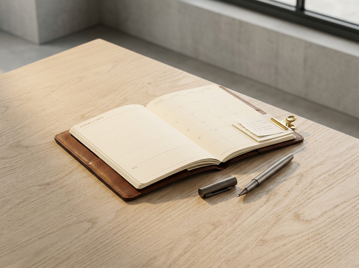 Leather Academic Planner