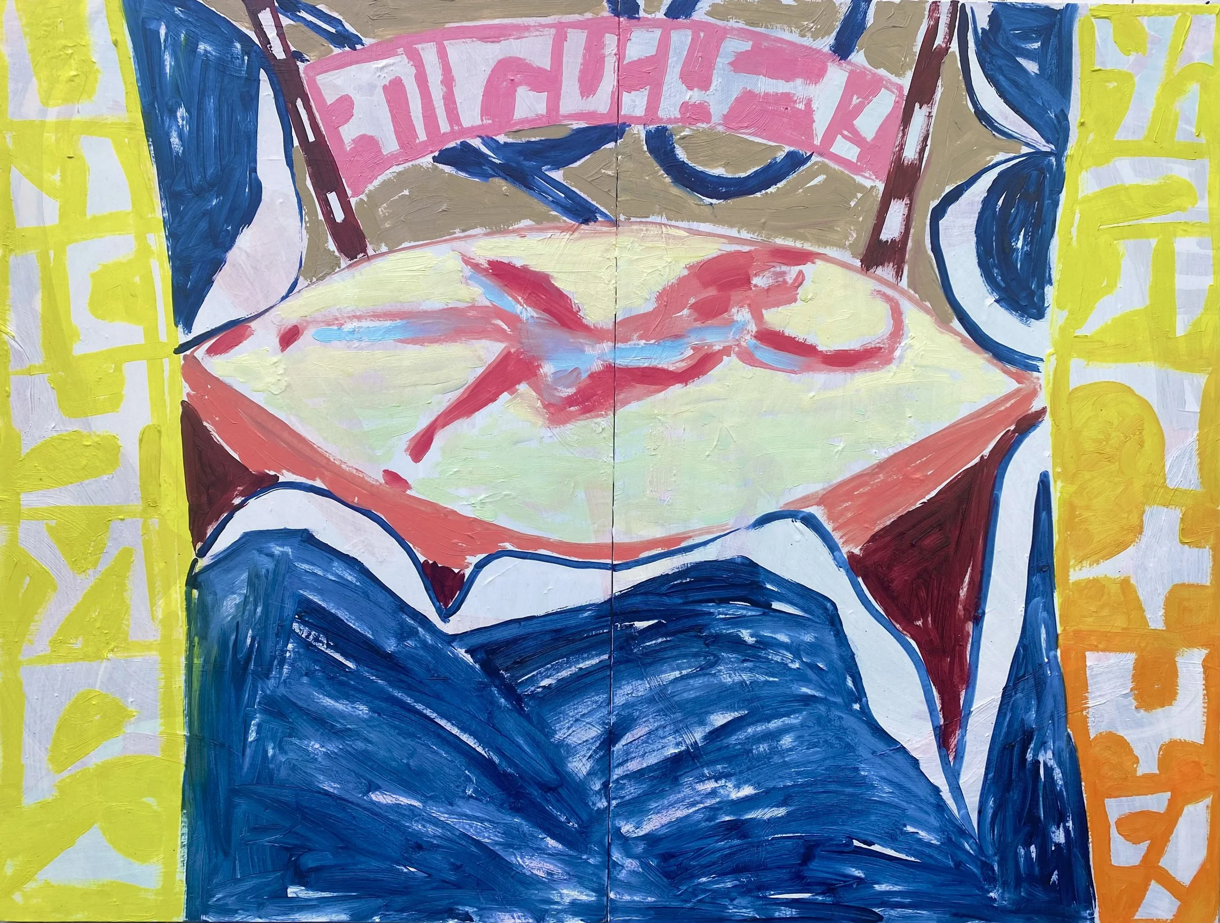 'Starboard', Oil on primed board, 61 cm x 82 cm, 2026.