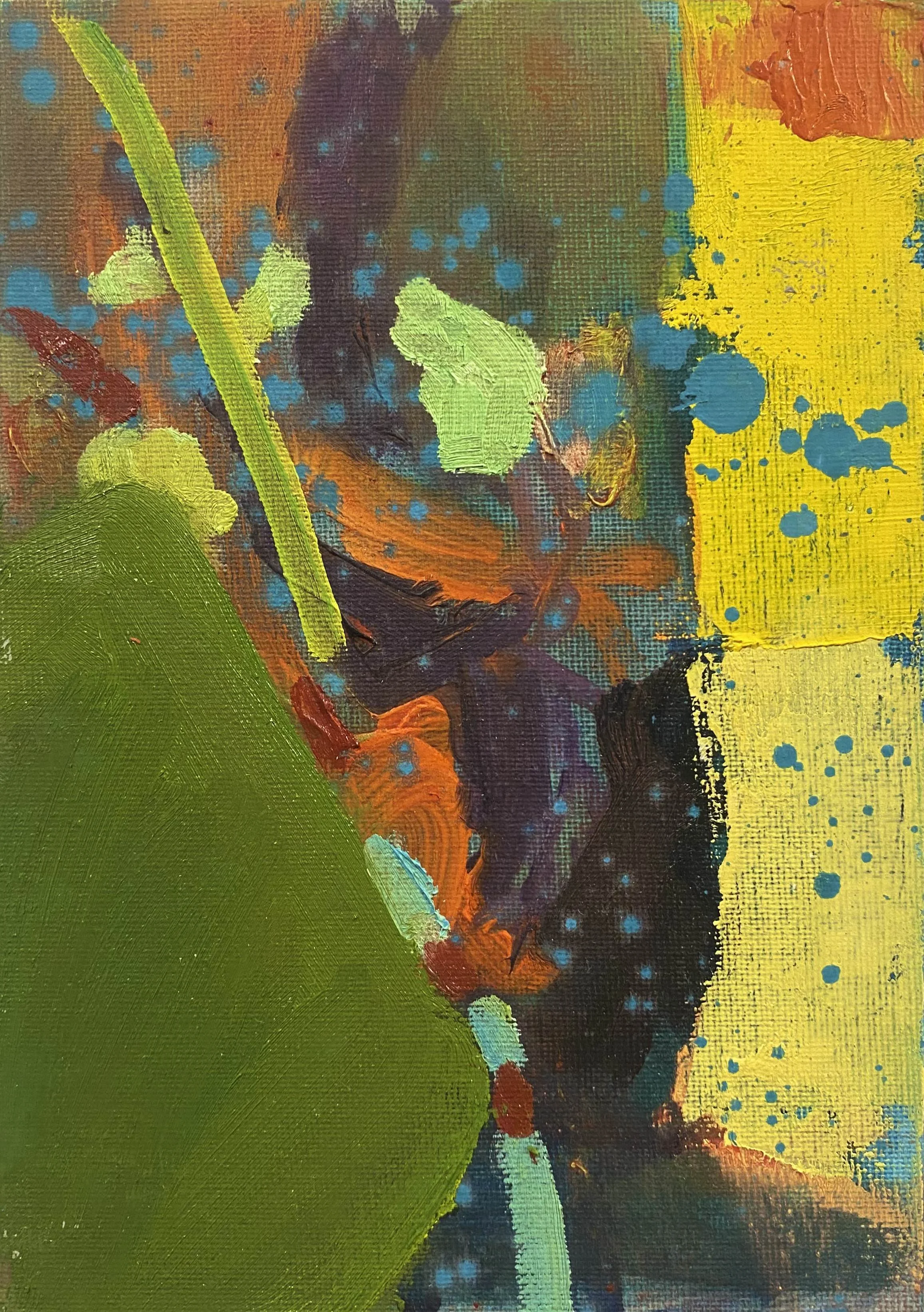 'Samphire', Oil on canvas board, 21 cm x 14.7 cm, 2025.