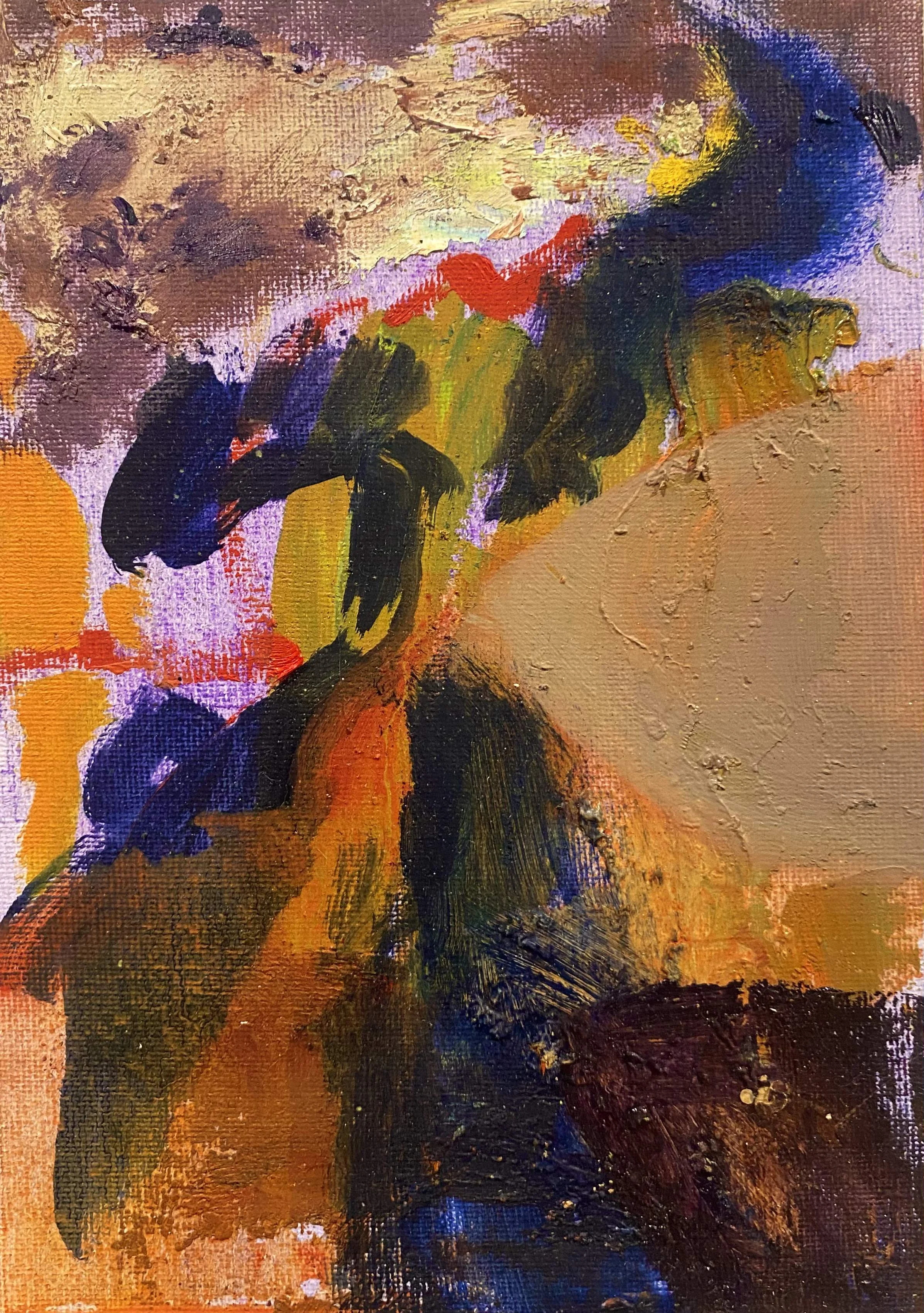 'Dragon', Oil on canvas board, 14.7 cm x 21 cm, 2025.