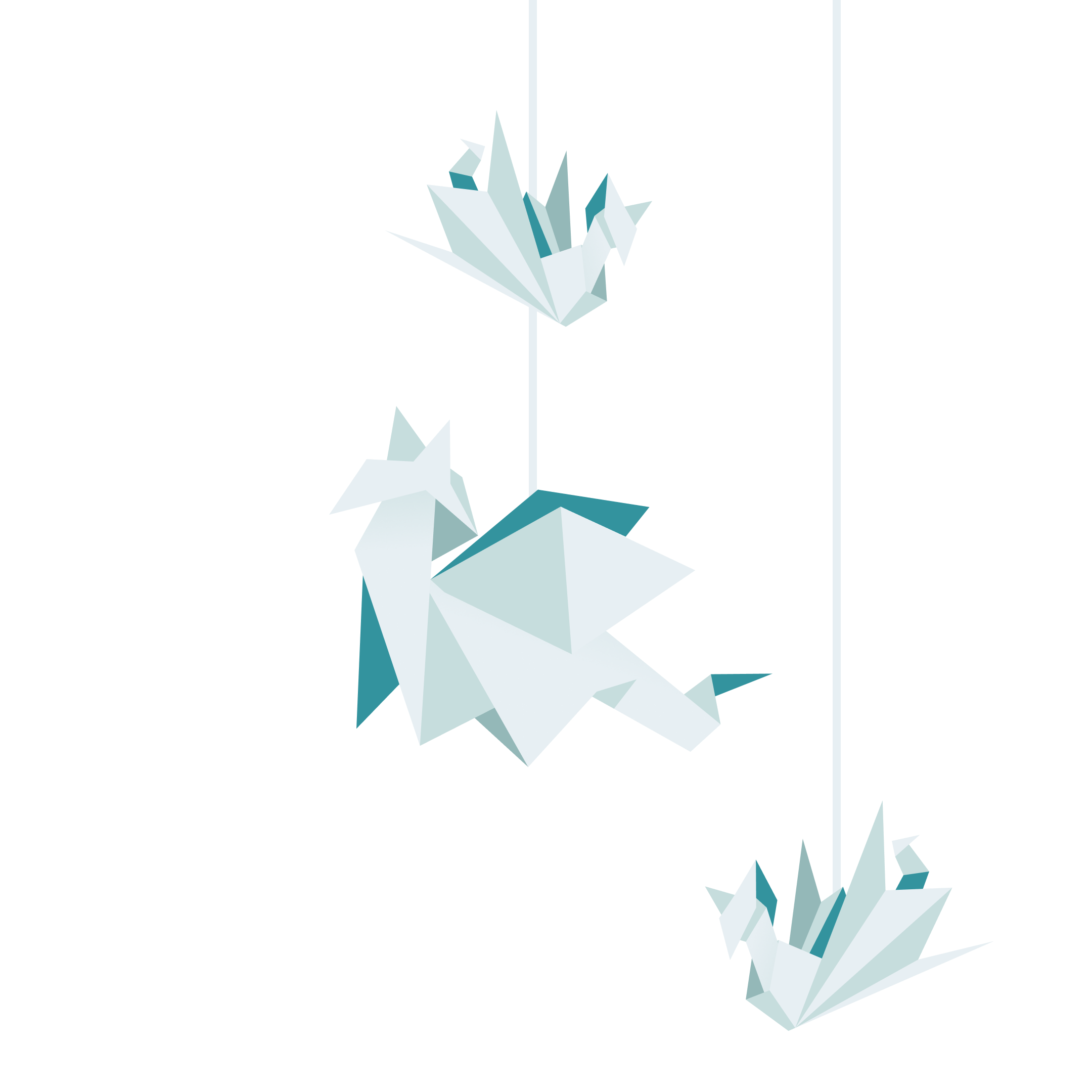 Paper Origami Dragons