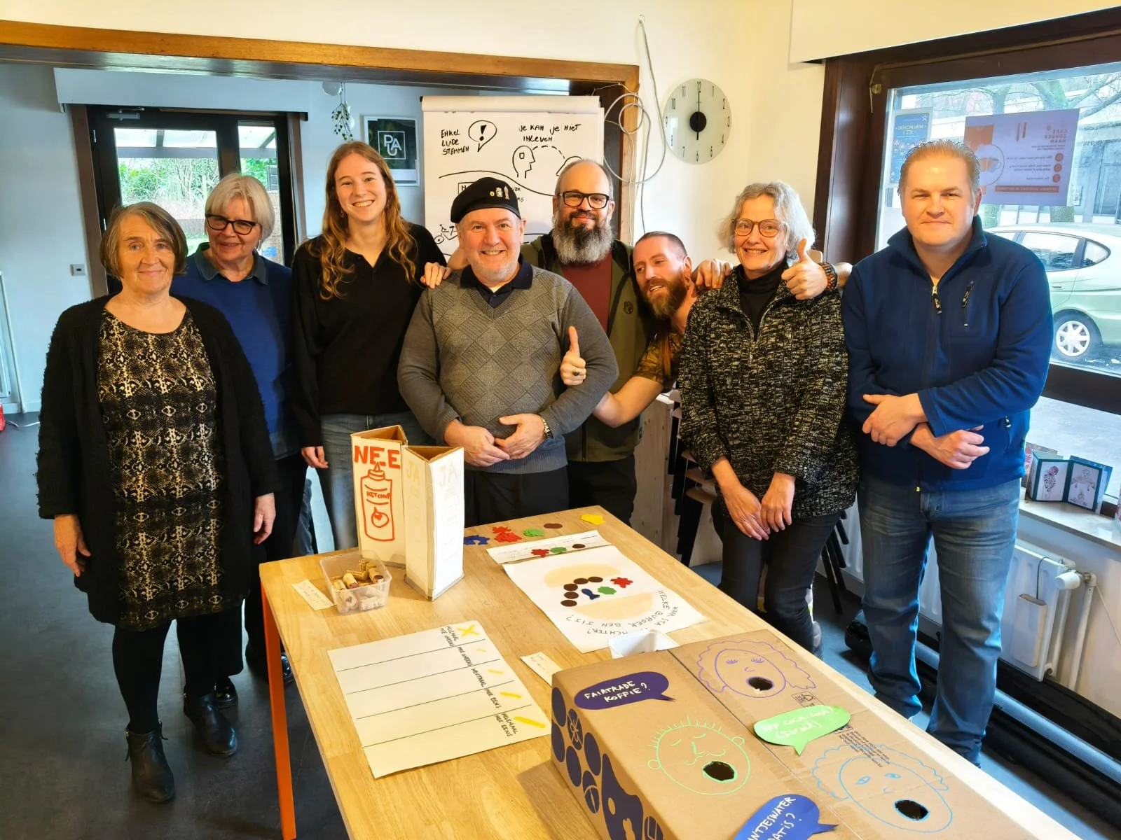 Testing the prototypes with residents