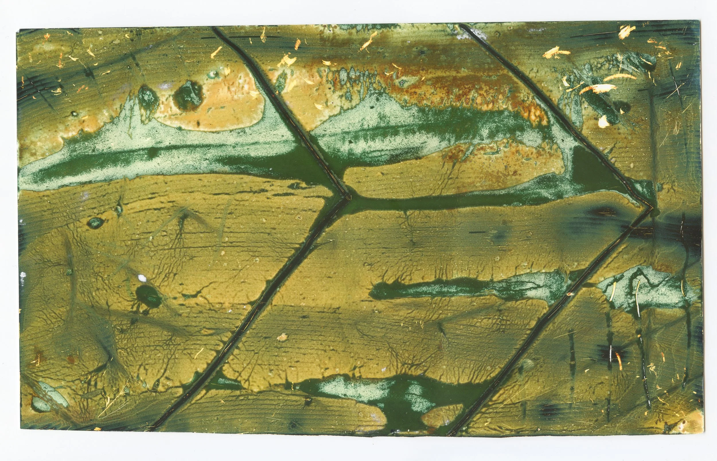Hollow Road (2025) - Wood filler on RA4 photo paper alternated in chemistry