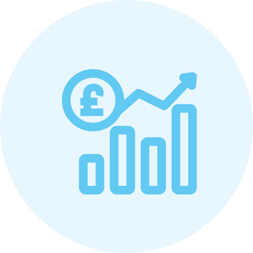 A light blue circle with the Twitter logo and the words "Follow Me" inside.