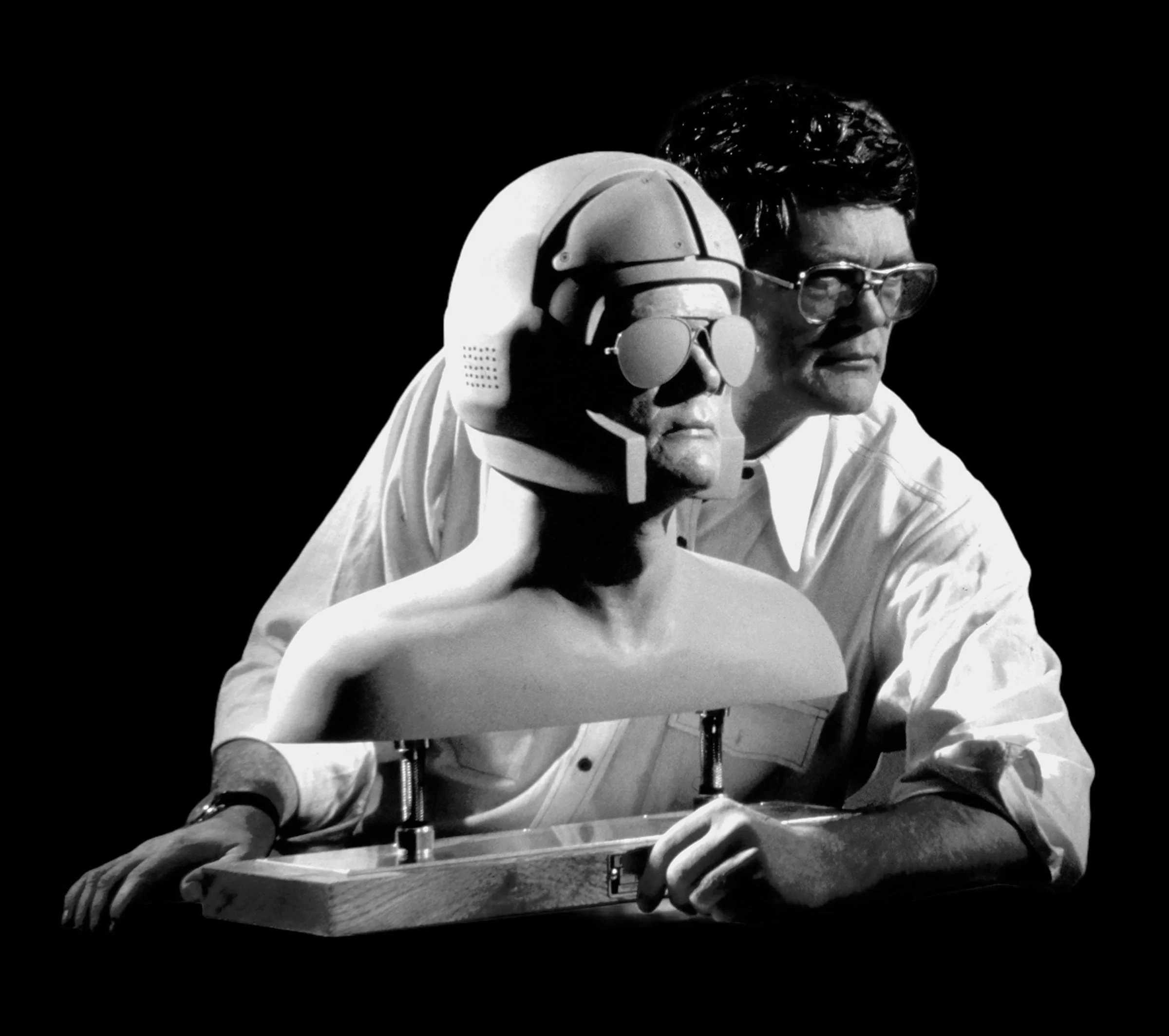 1. Self-portrait, 1981, fibreglass, aluminum, oak, prime and coloured pencil..jpg