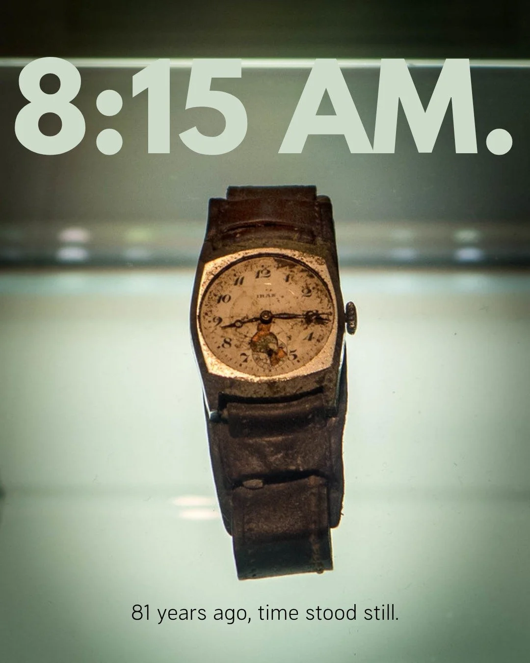 On August 6, 1945, the Enola Gay dropped the first atomic bomb on Japan. Hiroshima's residents, emerging from yet another air raid, were off to work. At 8:15am that morning, for over 100,000 residents, the world stopped. 

Three days later in Nagasak